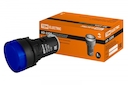Лампа AD-22DS(LED)матрица d22мм синий 12В AC/DC TDM